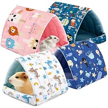 2 Pcs Guinea Pig Hideout, Guinea Pig Bed Tunnel Washable Small Animal House Cage Accessories for Mouse Chinchillas Hamsters Hedgehogs Ferrets Bearded Dragons and Rats Other Small Animals