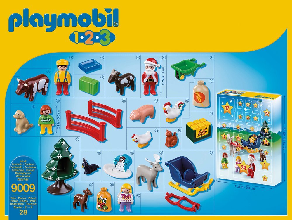 PLAYMOBIL 9009 1.2.3 Adventskalender Weihnacht auf dem Bauernhof