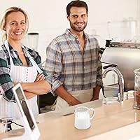 Vista 6 de Leinuosen 2 piezas Jarra pequeña de crema de vidrio con pico Jarra de espuma de leche Jarra de vidrio elegante para café, té y crema de leche Jarra