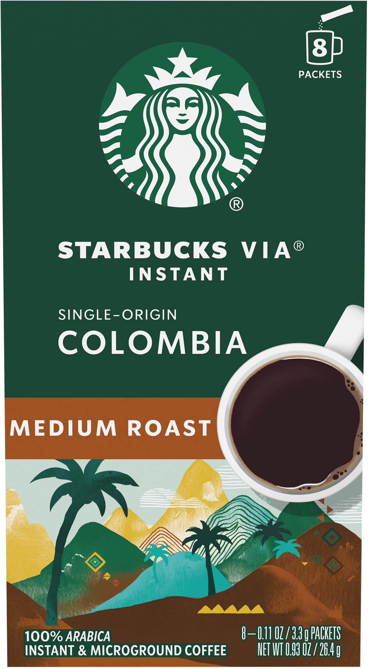 Starbucks VIA Ready Brew Colombia Instant Coffee