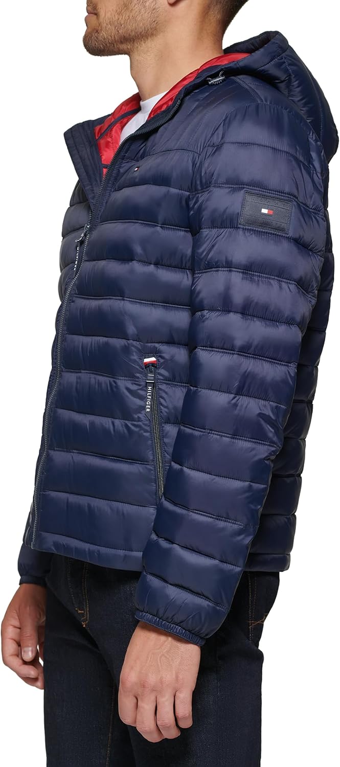 Tommy Hilfiger Men's Water Resistant Ultra Loft Filled Hooded Puffer Jacket - Image 3