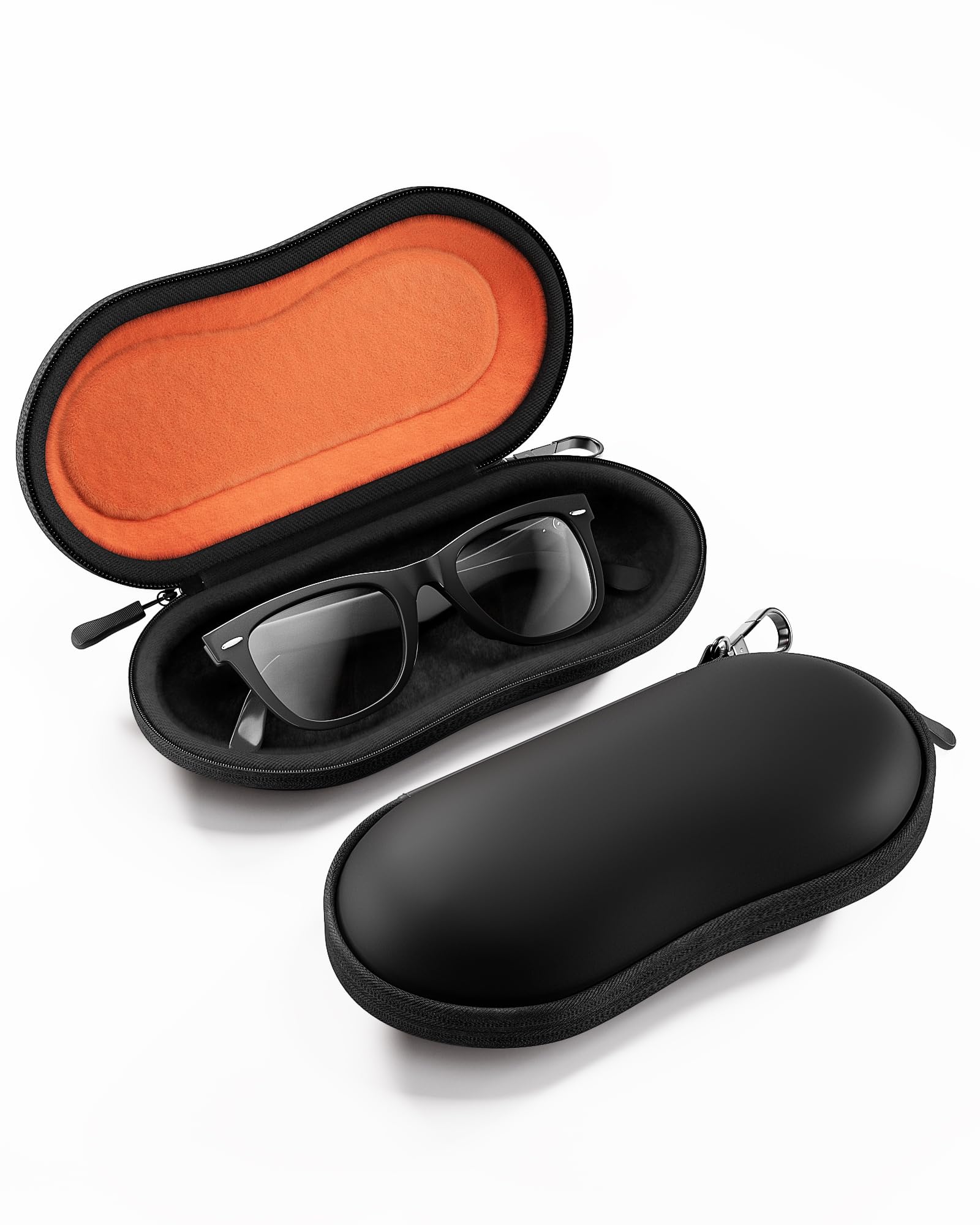 ProCase Etui na okulary, uchwyt na okulary przeciwsłoneczne, organizer na okulary z metalowym haczykiem i aksamitną podszewką, etui do przenoszenia okularów do przechowywania okularów