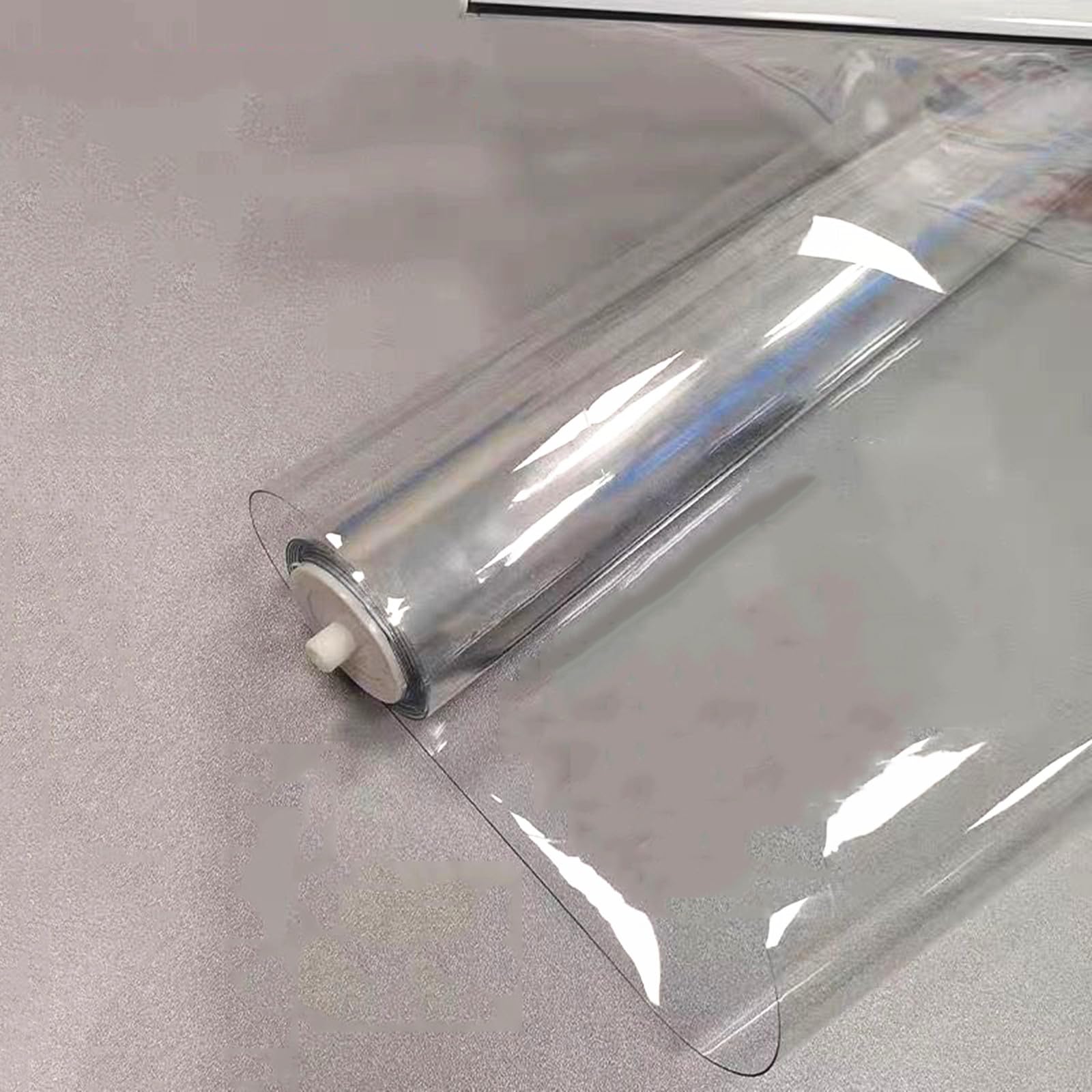 Zewnętrzna wodoodporna roleta zwijana przezroczysta odporna na deszcz plastikowa osłona okna pyłoszczelna przegroda do biura łatwa instalacja rozmiar 105 cm x 210 cm