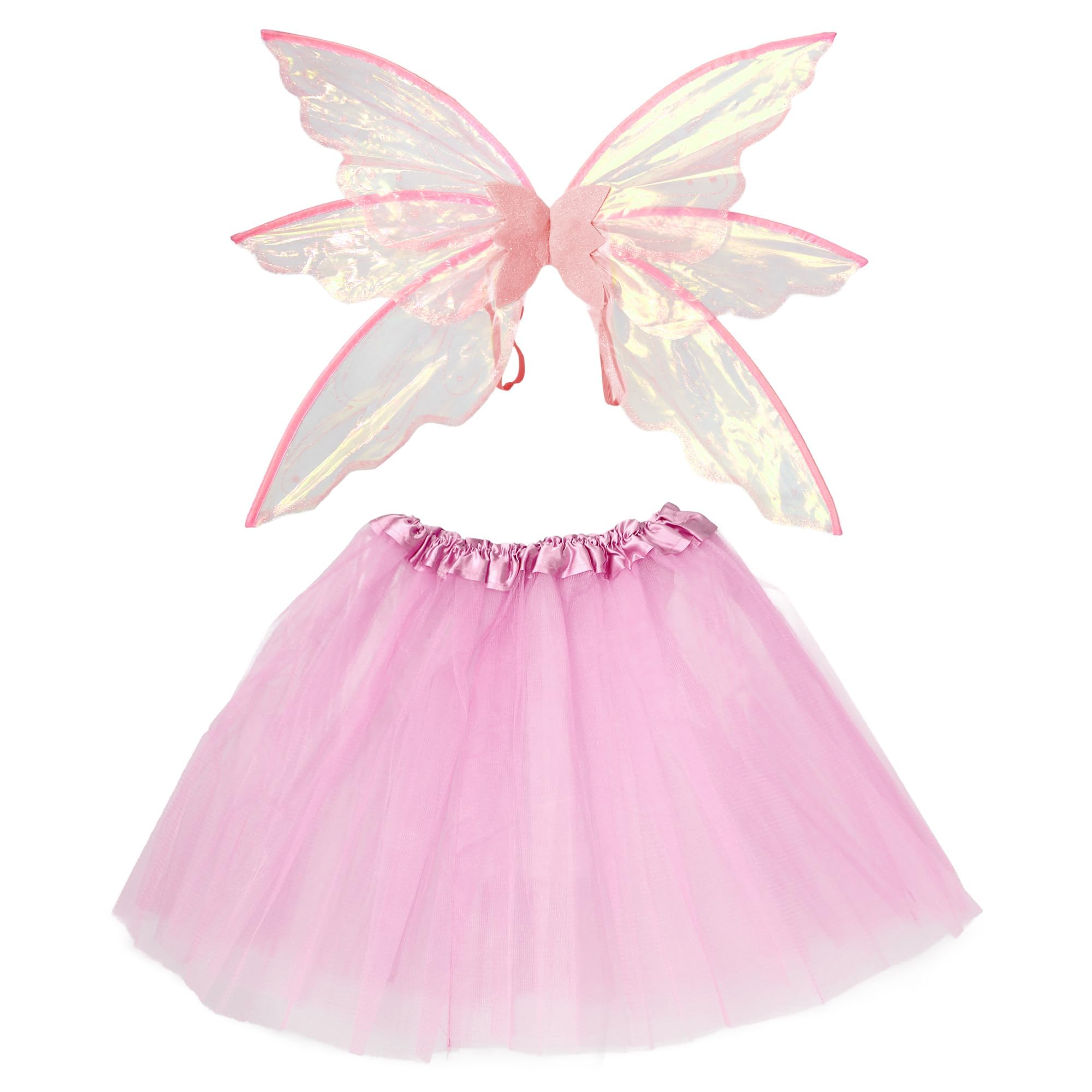 Disfraz de hada para mujer, alas de mariposa grandes con falda de tul en capas, estilo princesa elfo para Halloween, carnaval, fiestas de fantasía