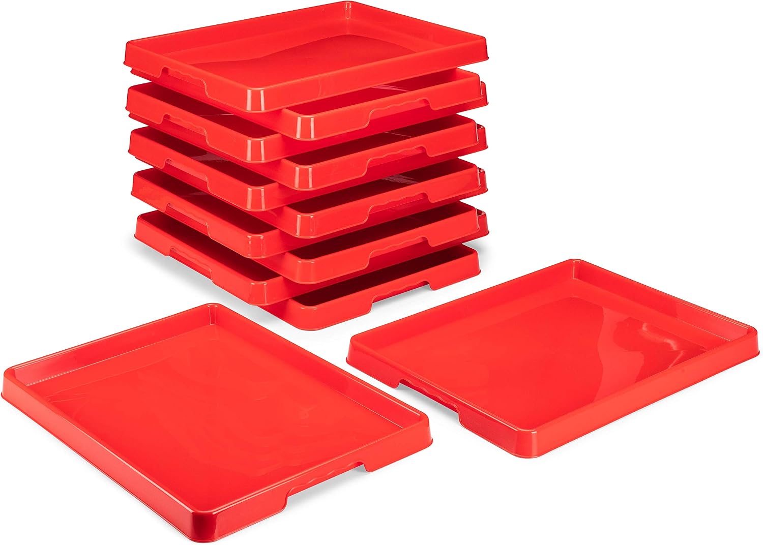 Amazon Com Storex Sorting And Crafts Tray 12 X 16 Inches Red 12 Pack e12c Everything Else