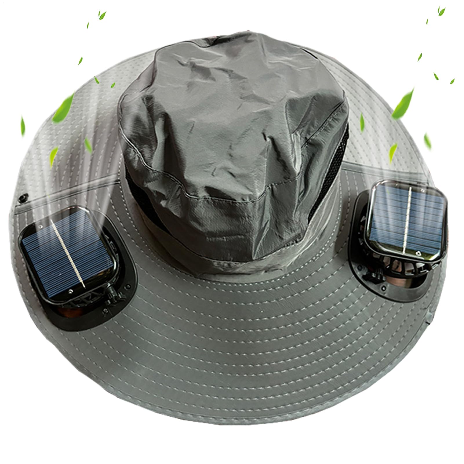 Cappello con Ventola Cappello Leggero con Ventilatore Solare E Protezione | Cappello a Tesa Larga con Ventilatore Solare Outdoor Attrezzatura Personale Per Spiaggia Pesca Campeggio Outdoor Viag