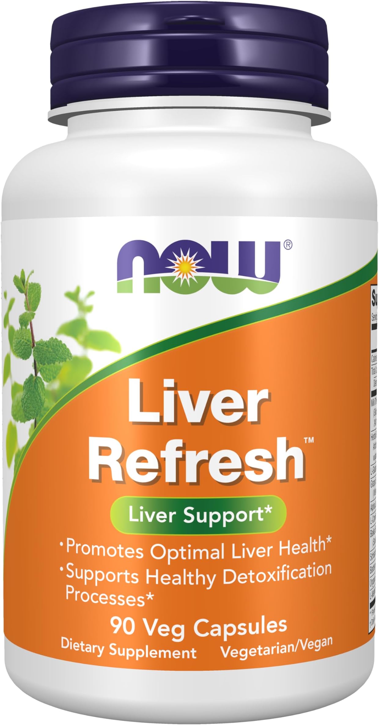 NOW Foods Supplements, Liver Refresh™ with Milk Thistle Extract and unique Herb-Enzyme blend, 90 Veg Capsules