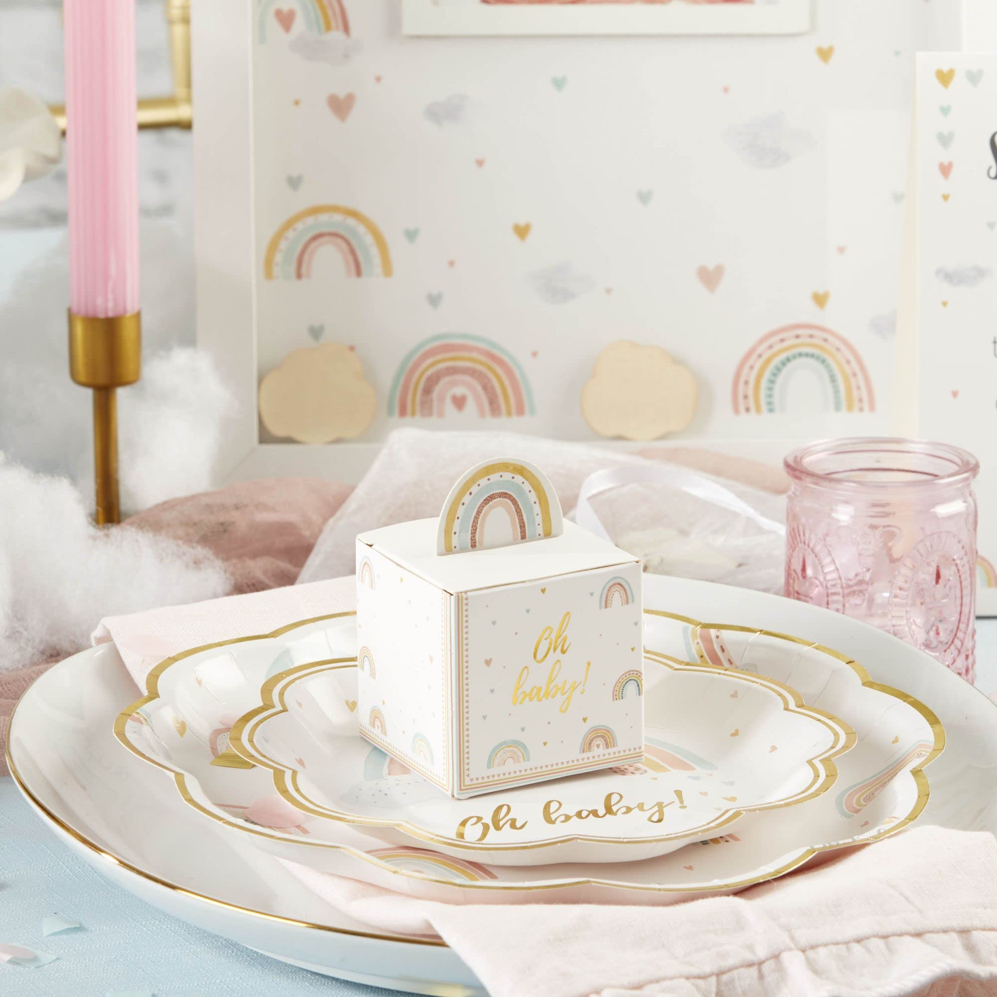 Kate Aspen Boho Rainbow Shower, jeden rozmiar, dekoracja pudełka dla niemowląt