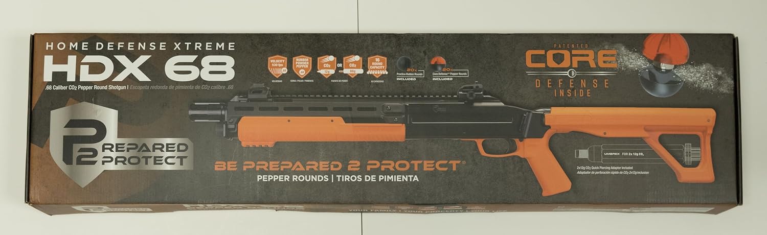 P2P HDX Less Lethal Self Defense Shotgun .68 Caliber Pepper Round Air Rifle