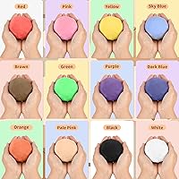 Vista 3 de Arcilla de espuma de secado al aire marrón claro de 3.53 oz, arcilla modelo mágico de bricolaje para niños, arcillas suaves coloridas