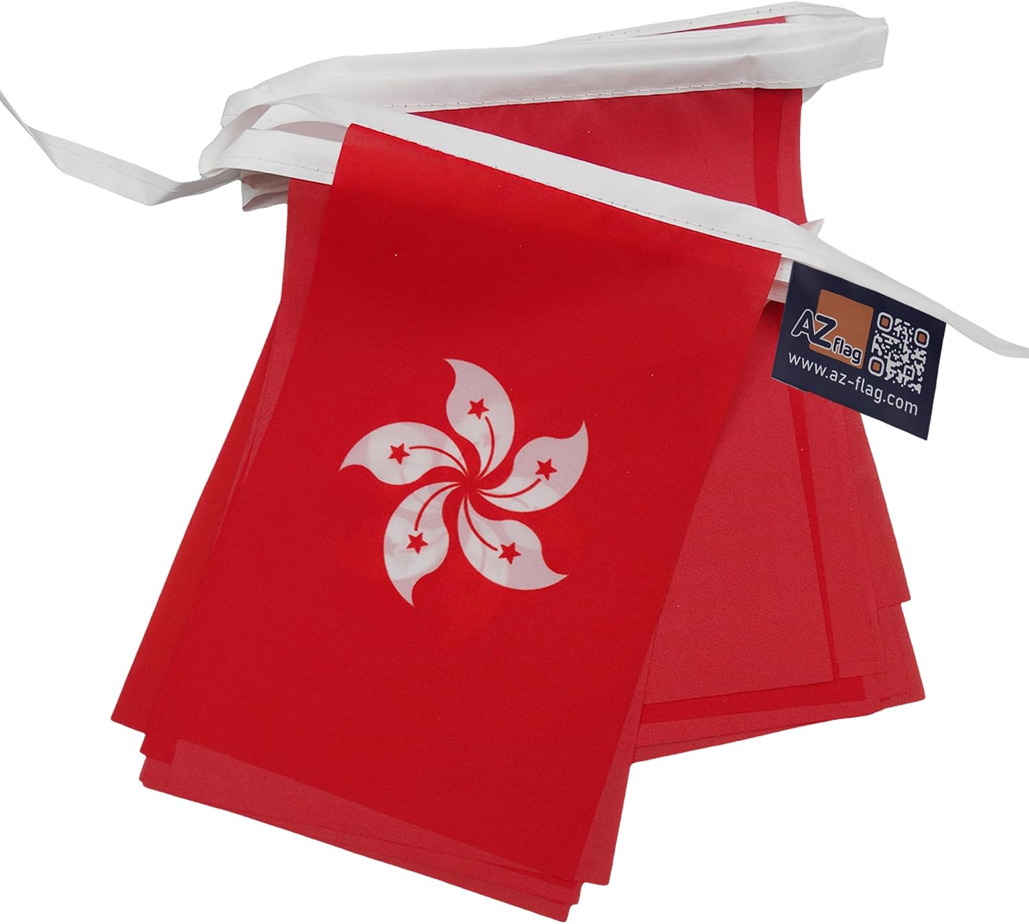 AZ FLAG Hong Kong 6 meters BUNTING Flag 20 flags 9'' x 6'' - Hong Konger STRING flags 15 x 21 cm