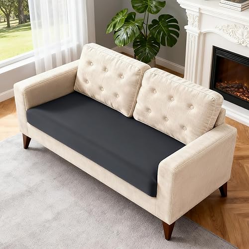 Miniatura 32 de TAOCOCO Fundas de sofá modular, fundas elásticas de cojín para sofá seccional en forma de L, 4 fundas de asiento seccionales, protector de muebles