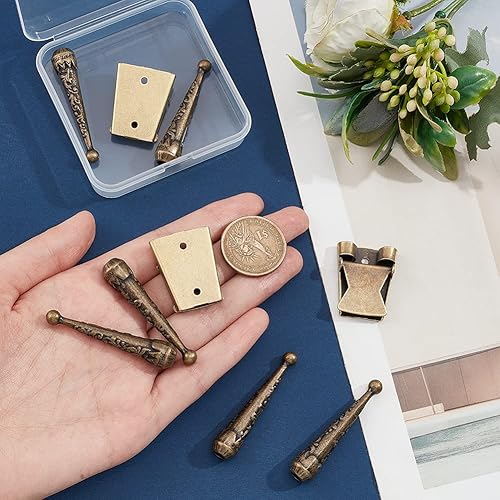 Miniatura 3 de NBEADS Kit de 3 juegos de accesorios de corbata Bolo, tapas de repuesto para corbatas, accesorios de hebilla con 6 extremos de cable de aleación y 3