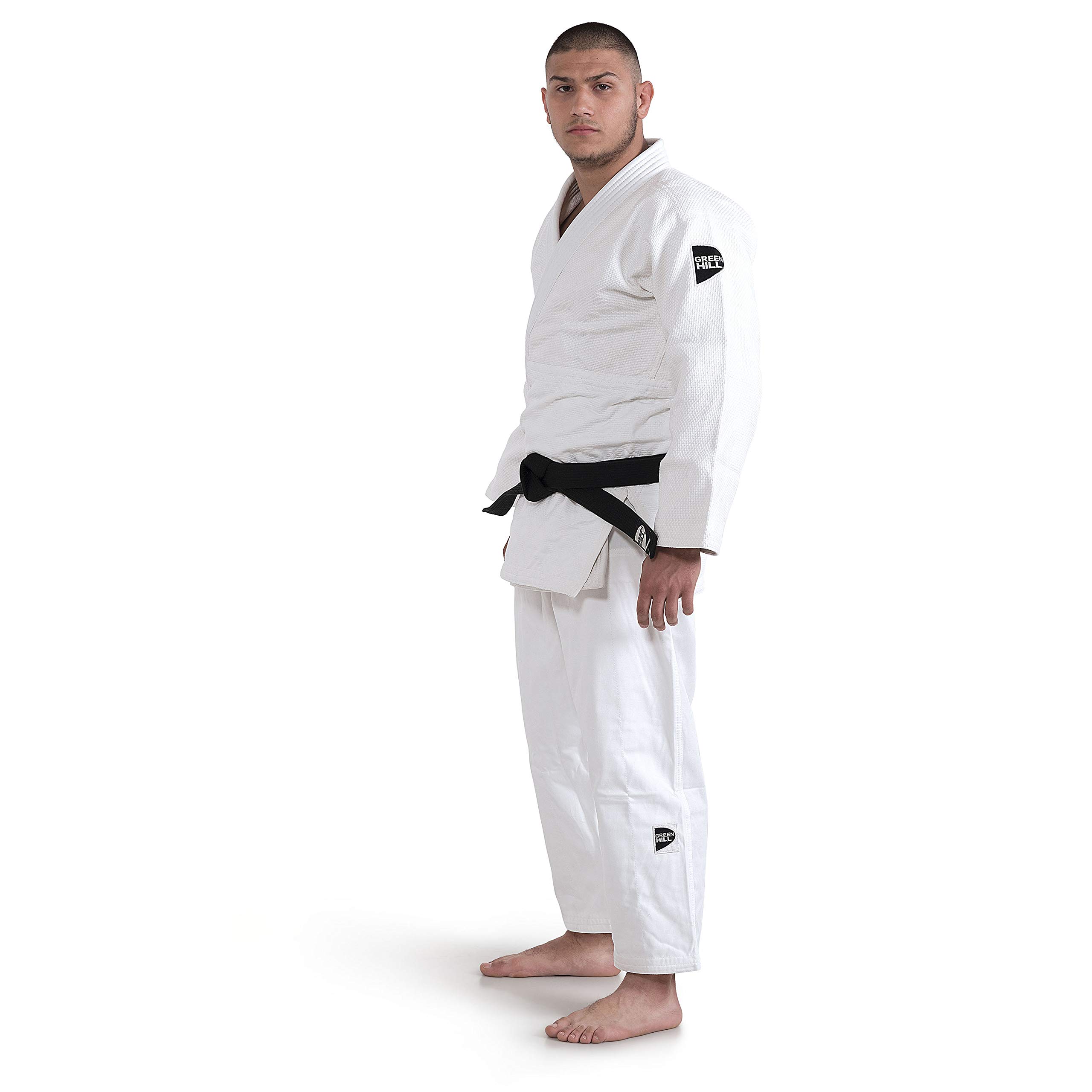 GREEN HILL JUDOGI SEMI COMPETITION ADVANCED 630g/m2 JUDO GI KIMONO BIANCO BLU
