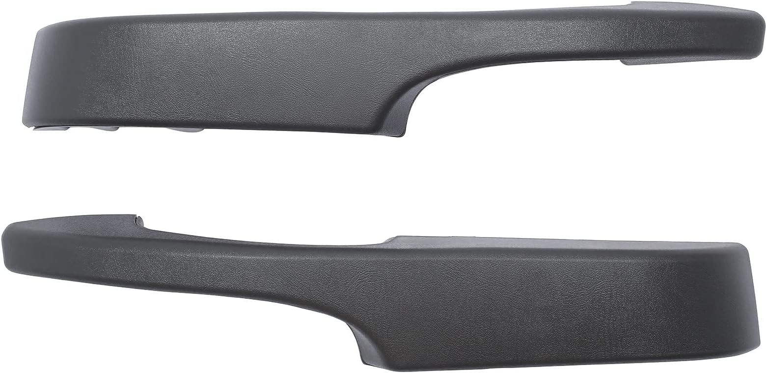Interior Pull Door Handle, Compatible with 2003-2019 Chevy Express, GMC Savana 1500 2500 3500, Complete Armrest (Pewter Grey) , Front Left Driver & Right Passenger Side | Replace# 25750064,10388389
