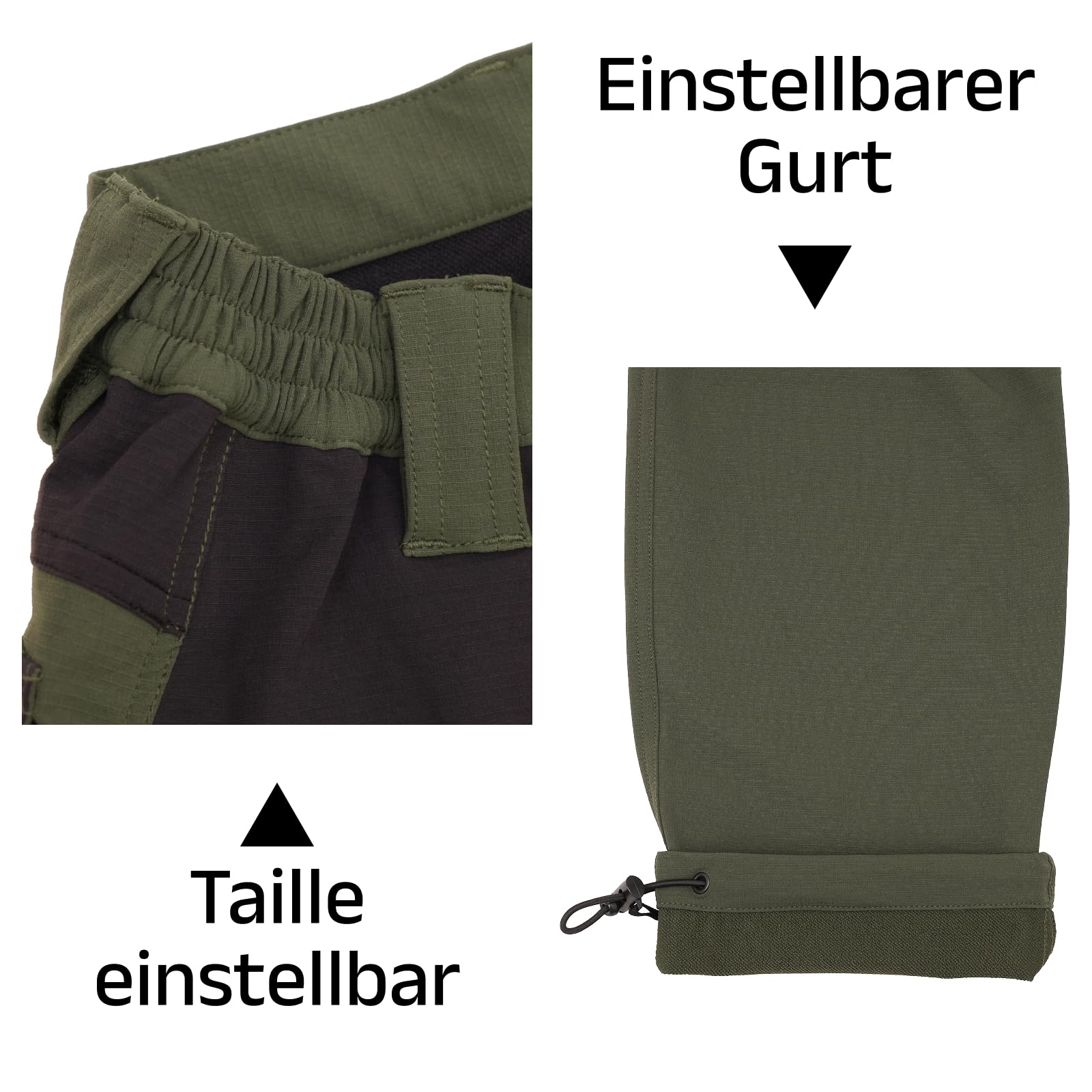 WORK IDEA Outdoorhose für Herren Wanderhose Wasserdicht & Elastisch Softshellhose Atmungsaktiv Weiche für Trekking, Bergsteigen und Freizeit