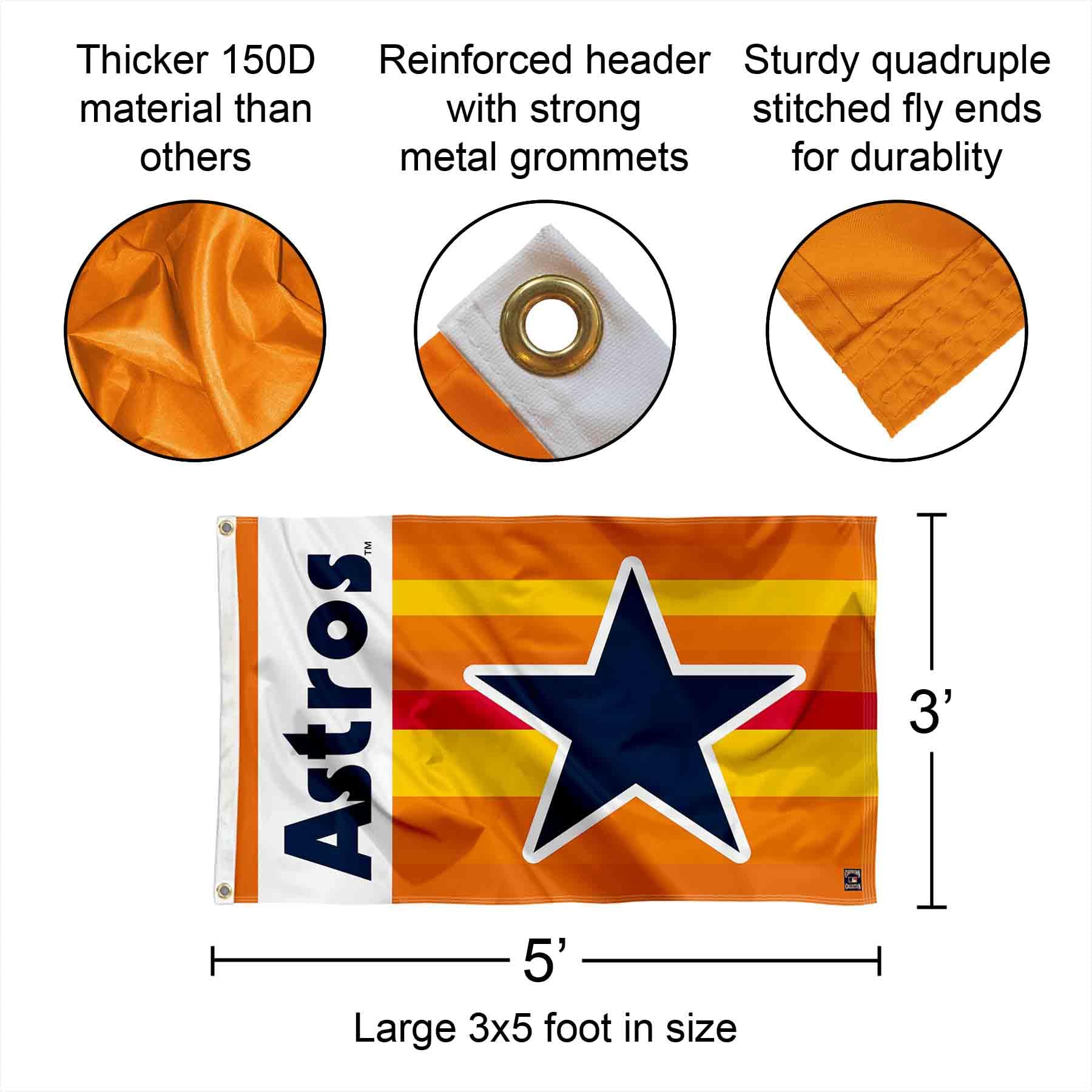 Amazon.com : Houston Astros Retro Vintage Banner and Tapestry Wall