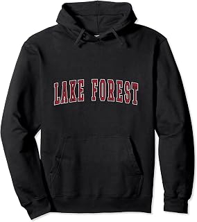 Lake Forest California Souvenir Vacation College Style Red Pullover Hoodie