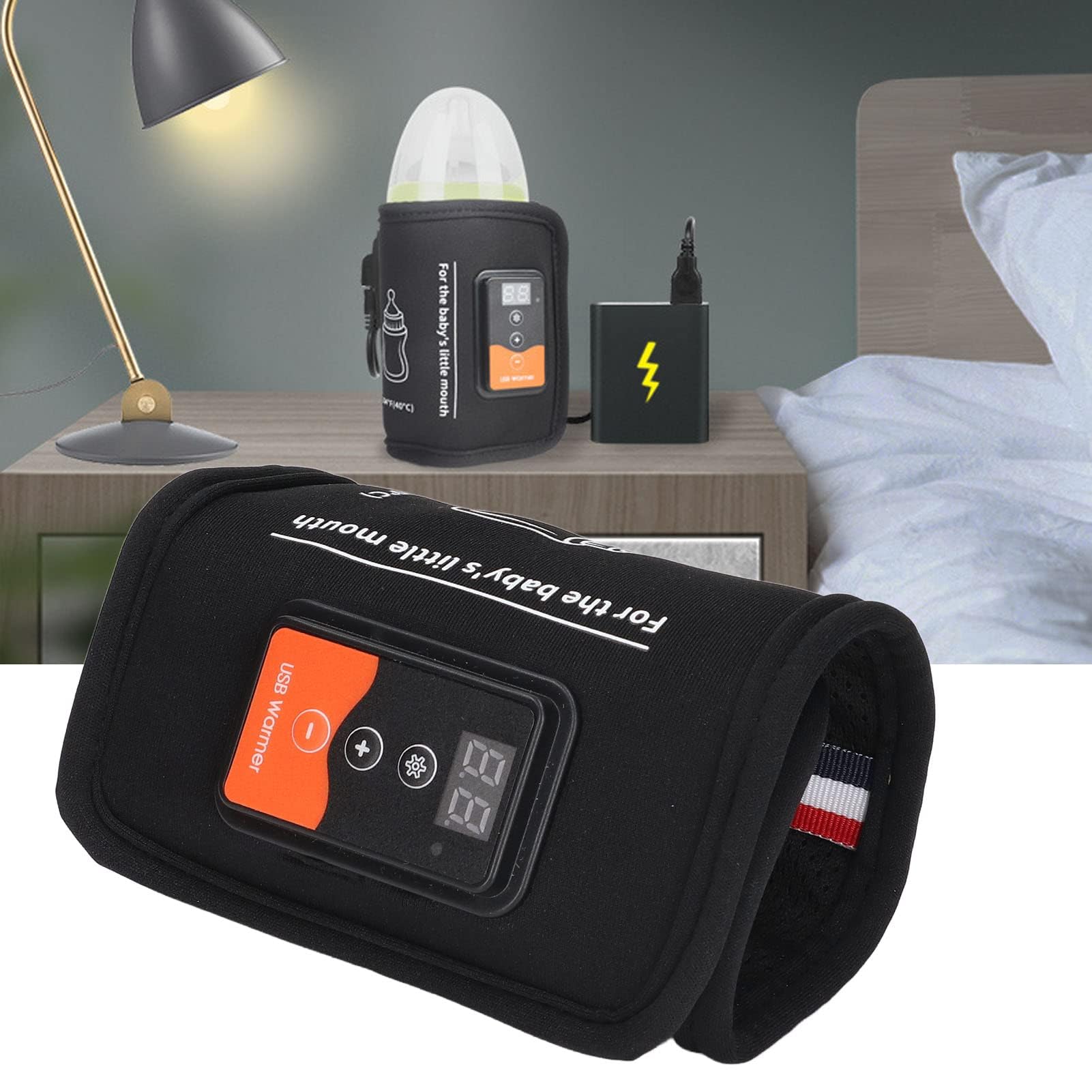 Scaldabiberon Portatile da Esterno, Borsa Scaldabiberon USB, per Biberon per Auto a Casa