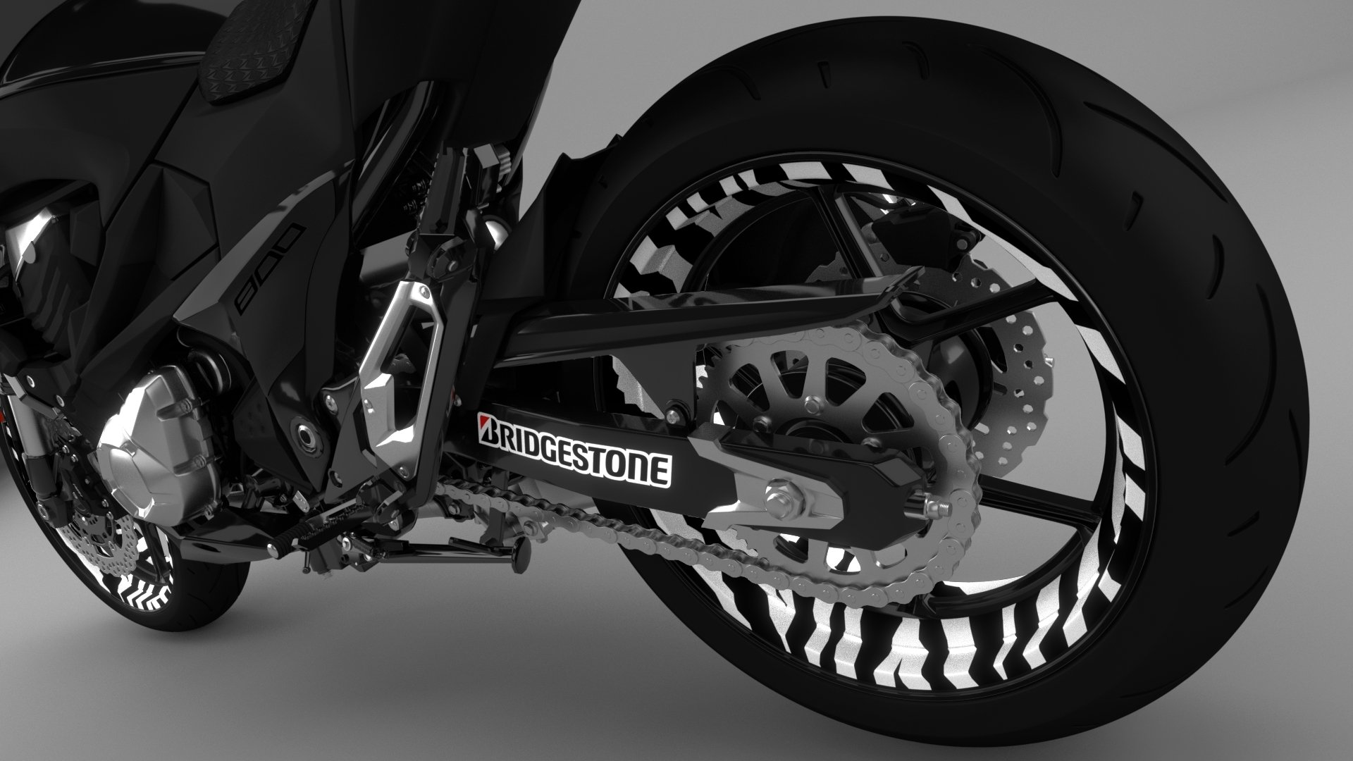OneWheel Felgen-Aufkleber Fürs Motorrad – Komplett-Set Für Vorder- Und Hinterrad, 17 Zoll