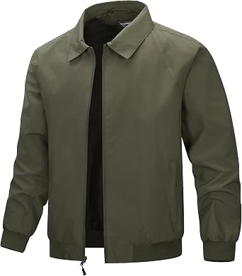 33,000ft Men's Lightweight Jackets Waterproof Windbreaker Bomber Jacket