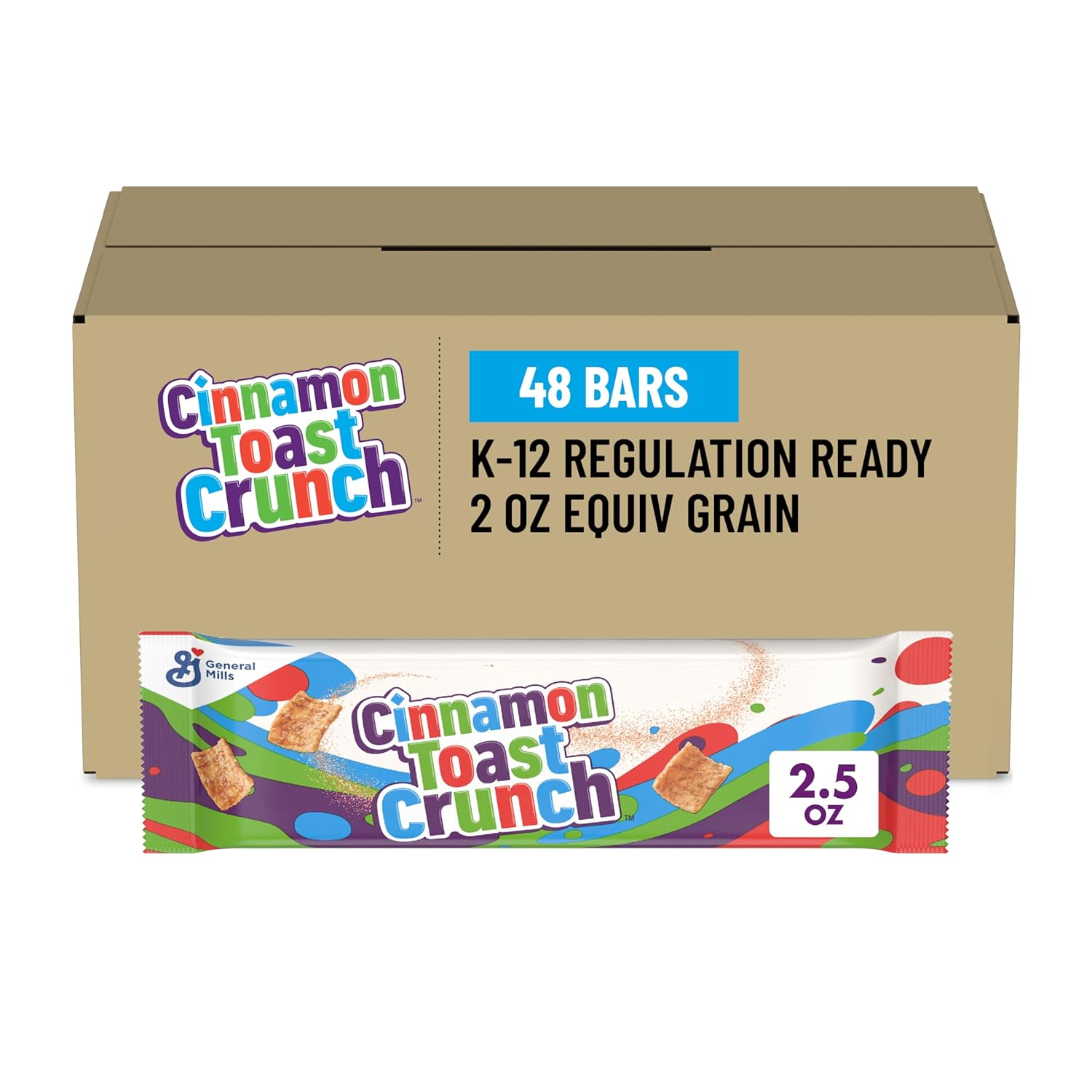 Cinnamon Toast Crunch Cereal Bars 48 Count