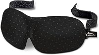 Bucky 40 Blinks Ultra-Lightweight No Pressure Sleep Eye Mask for Travel & Beauty - Gray Dots