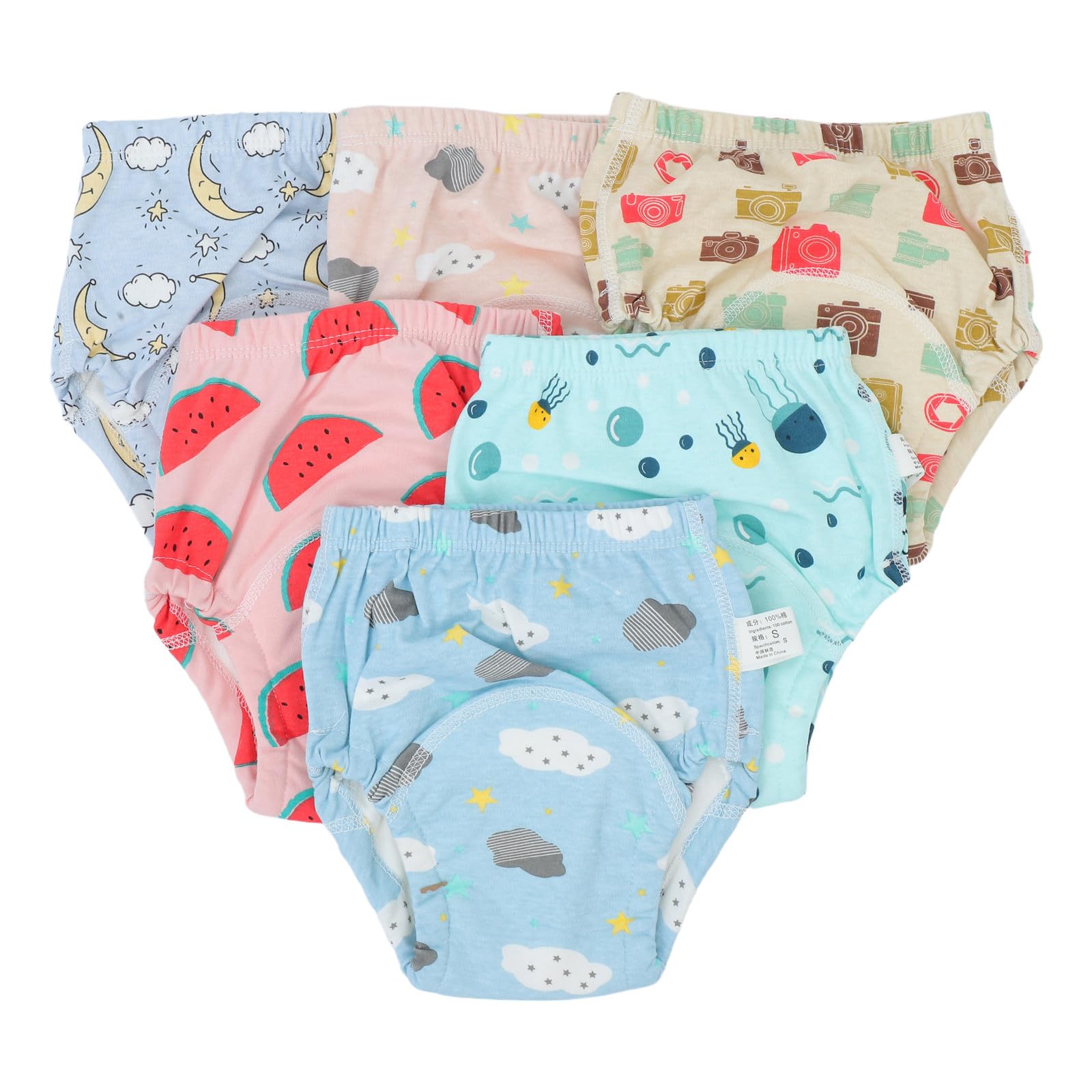 Pantalones de Entrenamiento para Bebés 6 Piezas de Algodón