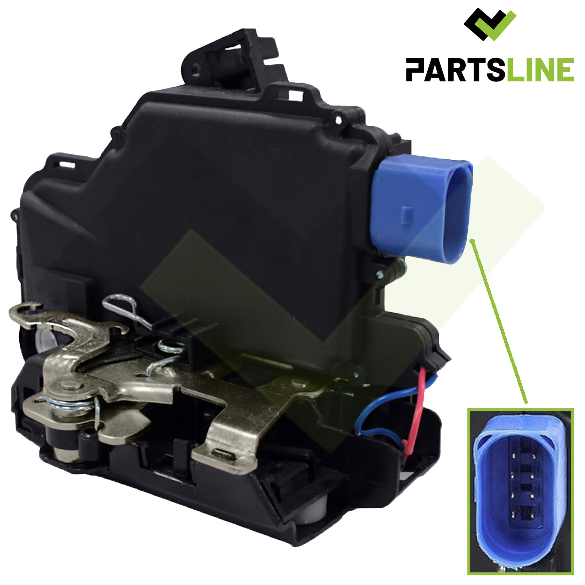 Partsline Moteur de Centralisation de Porte Avant Droite (côté passager) compatible avec CORDOBA IBIZA III FABIA I POLO (9N) TRANSPORTER T5 T6 - Réf 3B1837016CB 6QD837016B