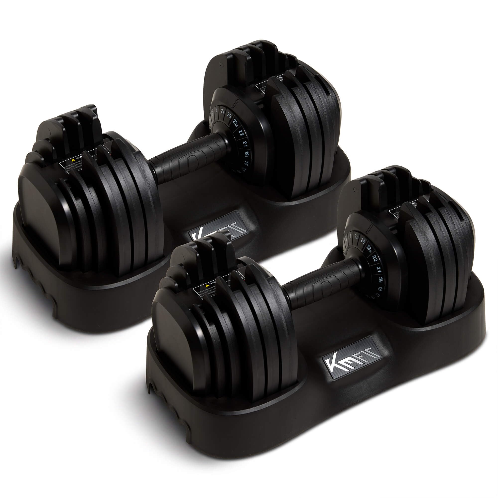KM-Fit Regulowany hantel 25 kg, 18 poziomów, siłownia domowa