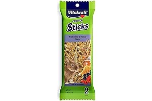 Vitakraft Carrot and Honey Crunch Sticks: A Tasty Delight for Rabbits