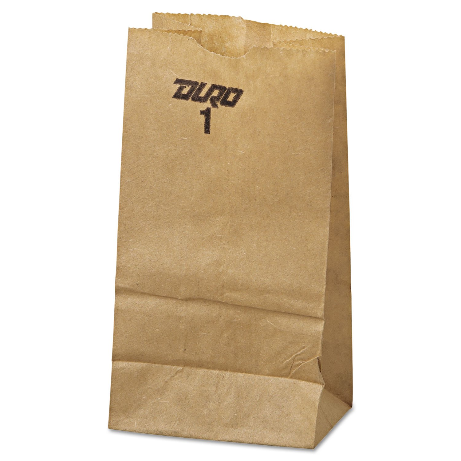 General GK1500#1 Paper Grocery Bag, 30lb Kraft, Standard 3 1/2 x 7 3/8 x 6 7/8, 500 bags