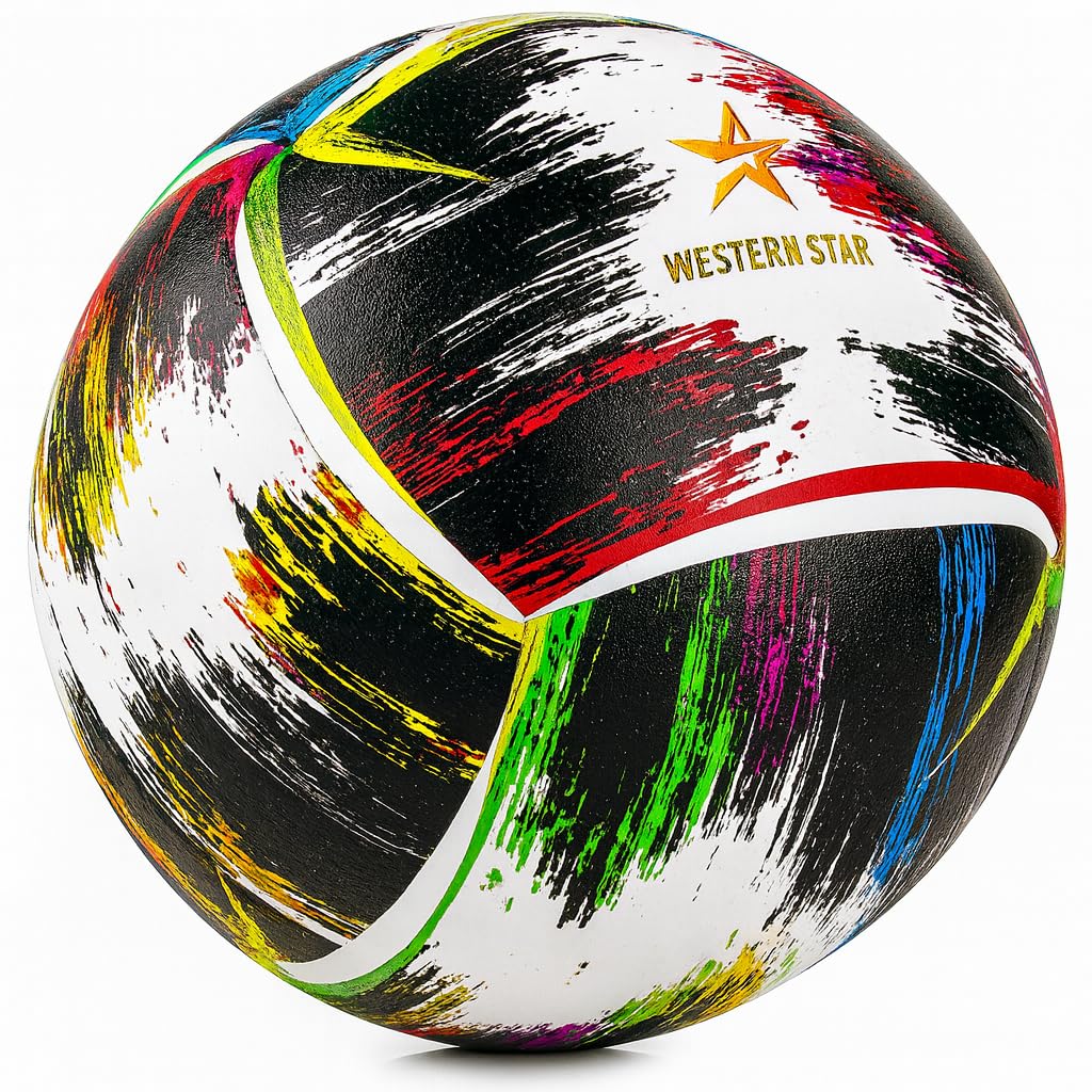 Western Star Pro Series Beach Volleyball - Official Size and Weight - for Beach and Outdoor- Upgraded and Seamless Panel Design - Reinforced - Match &