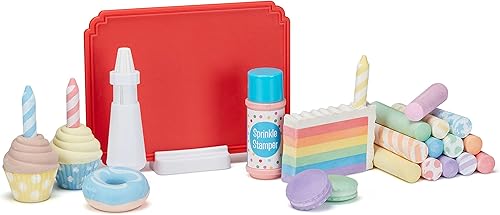 Miniatura 4 de Melissa & Doug Sweet Shop - Juego de tiza multicolor y soportes, 33 piezas, gran regalo para niñas y niños