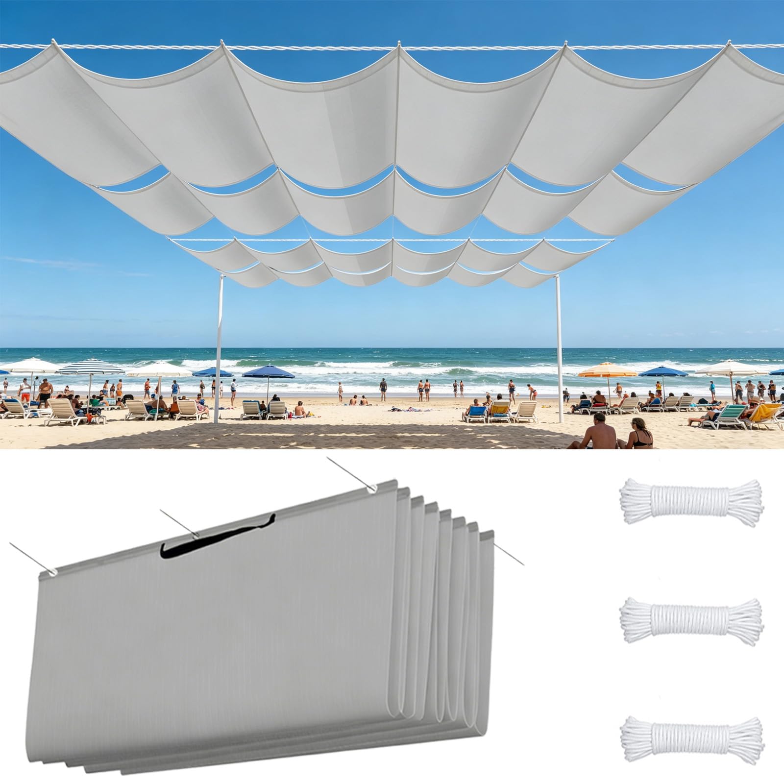 Toile pergola rectangulaire pour ombrager la terrasse du jardin