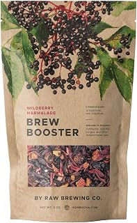 Kombucha.com Wildberry Marmalade BREW BOOSTER - Super Premium Elderberry, Currant, Strawberry Blend w/ Hibiscus & Botanicals for Creating Store Quality Kombucha, Flavored Iced Tea, Sangria, and More - All Natural, Loose Leaf, Caffeine Free, No Artificial Flavors, Immunity Boosting (4 Ounce. Makes 4 Gallons.)
