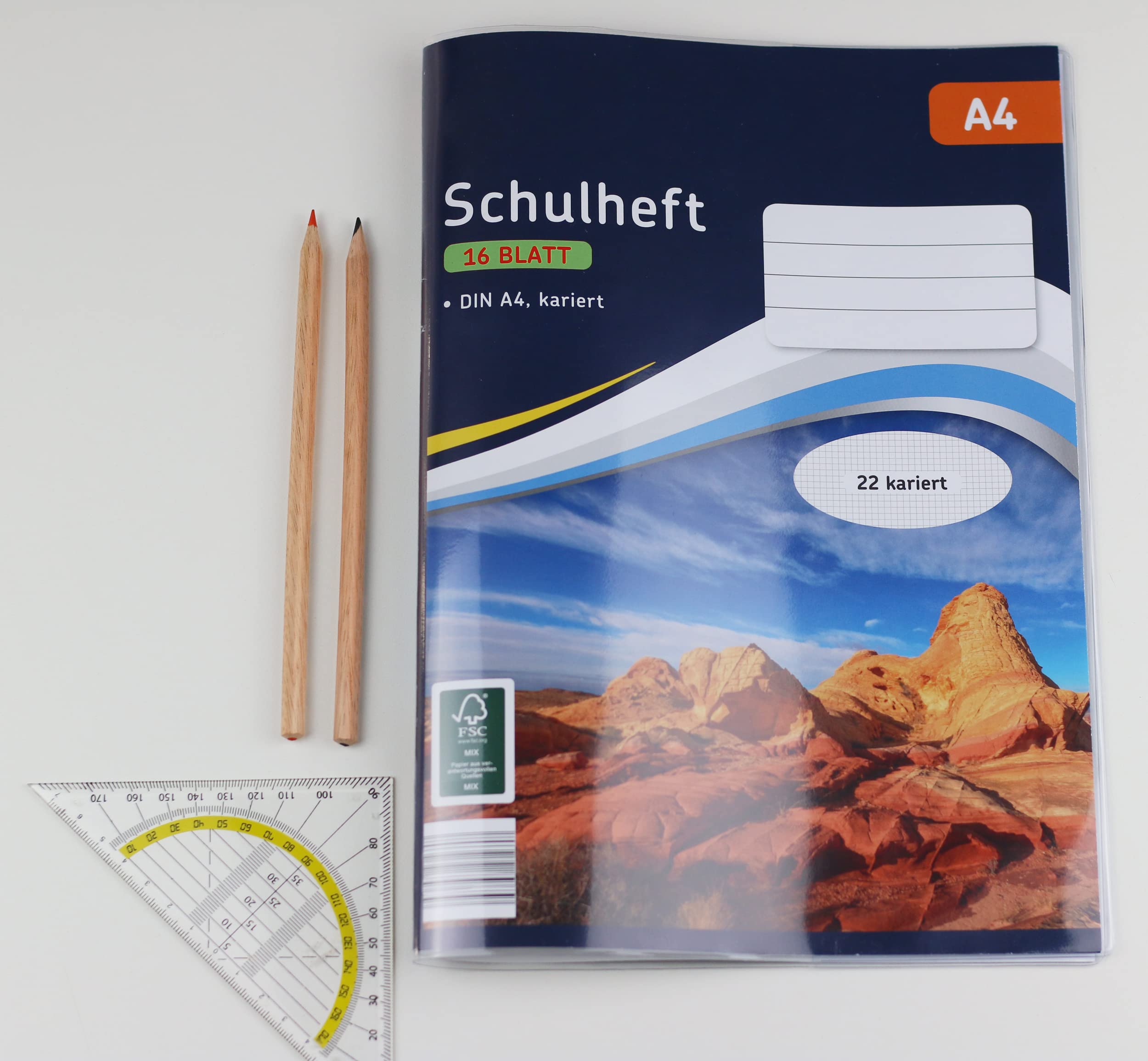 OLGS Hefthüllen DIN A4 starke PVC Folie transparent aus Kunststoff | Buchhüllen für Schulbücher und Schulhefte | Heft Hüllen Heftumschläge farblos abwischbar (Blanko 10)