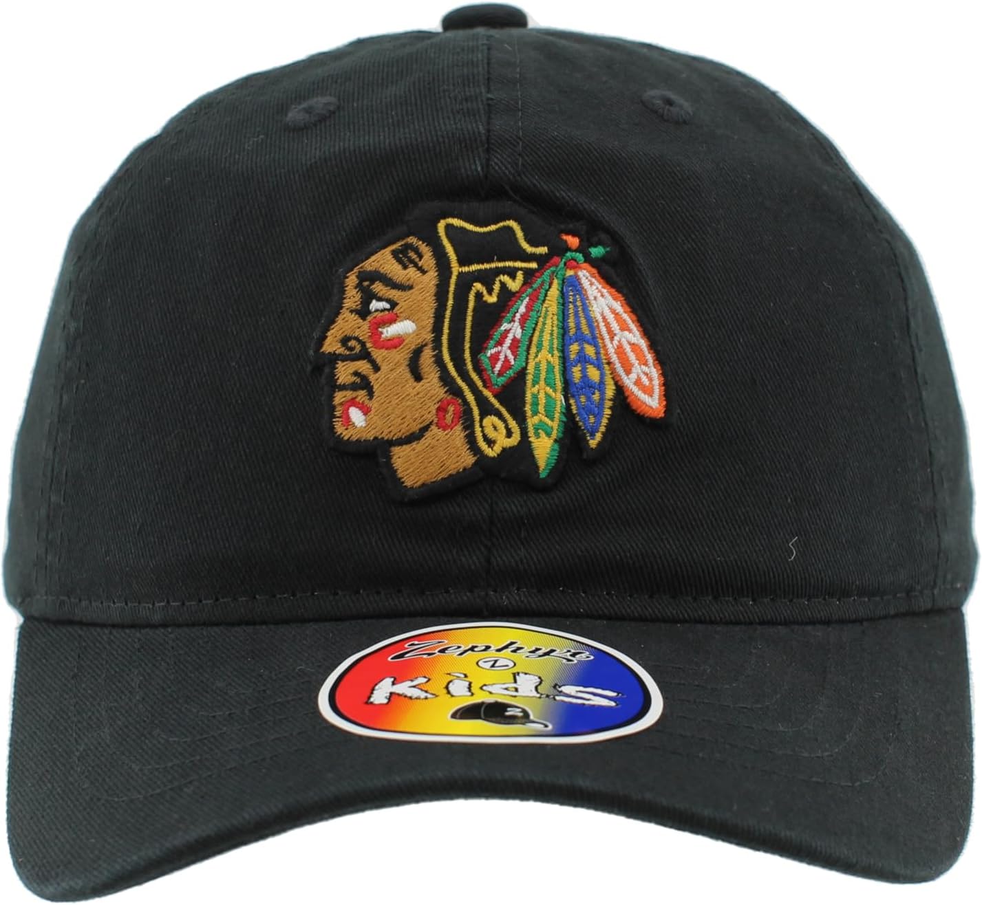 ZHATS NHL Unisex Kids NHL Officially Licensed Youth Adjustable Hat Scholarship Icon Black - Image 2