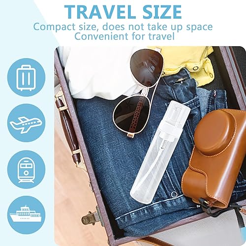 Miniatura 6 de Botella con bomba de espuma de 8.5 onzas líquidas, bomba de botella de espuma vacía transparente, botellas de espuma de viaje para jabón, champú,