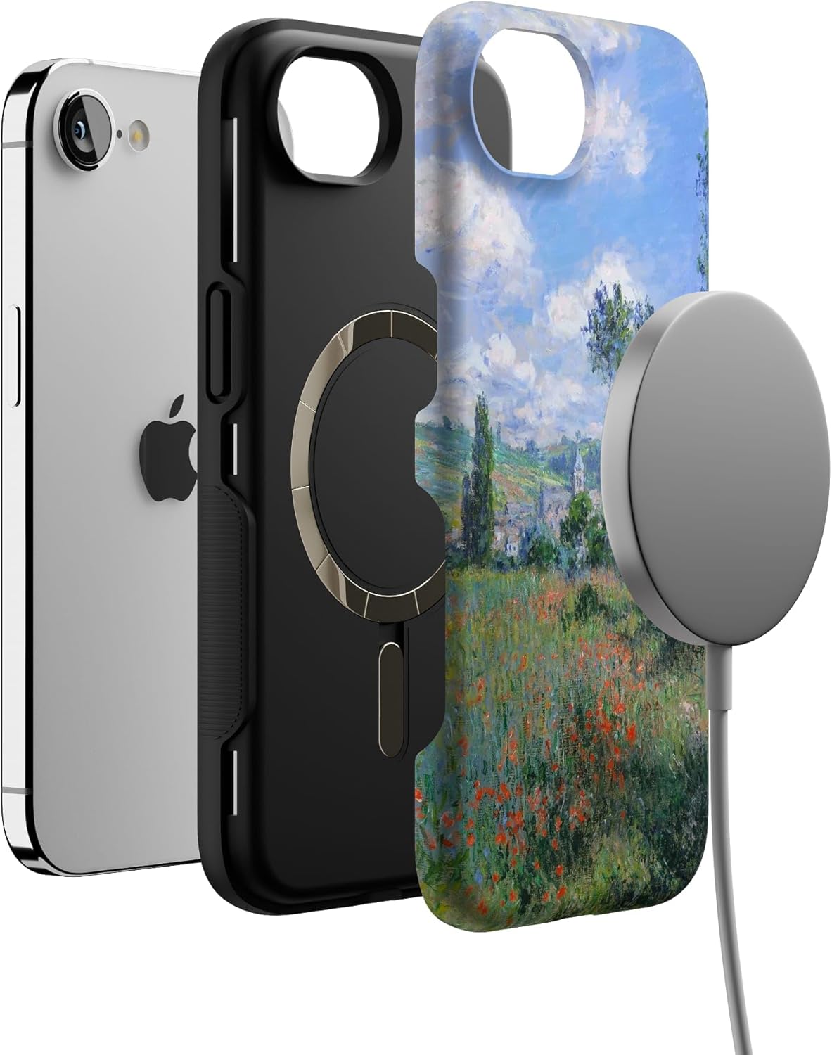 Casely iPhone 16e Case | Monet's View | The Met Museum | Bold Protective Design | Compatible with MagSafe