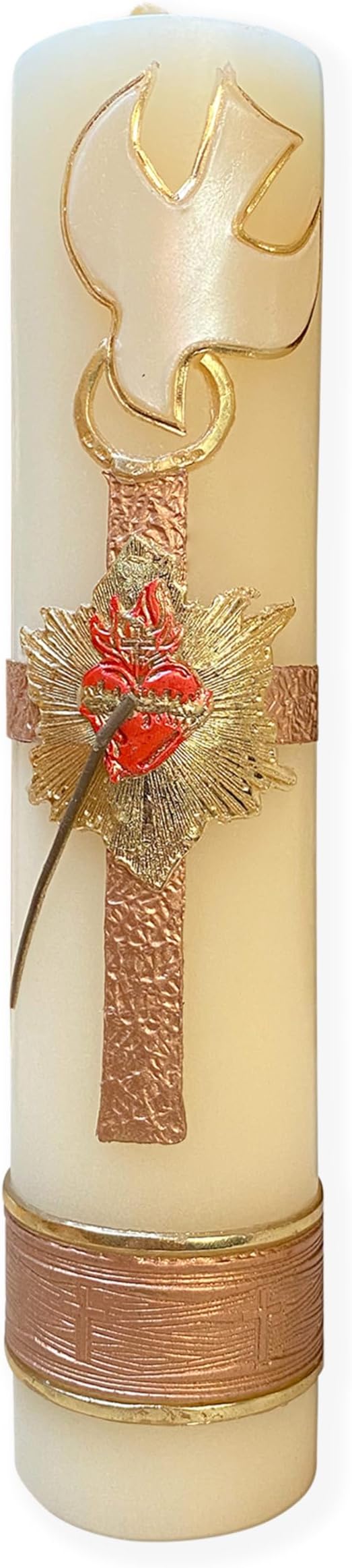 Angelitos de Mexico Faith Holy Spirit Confirmation Candle Vela Cirio de Confirmacion Espiritu Santo Misa Fé Católica