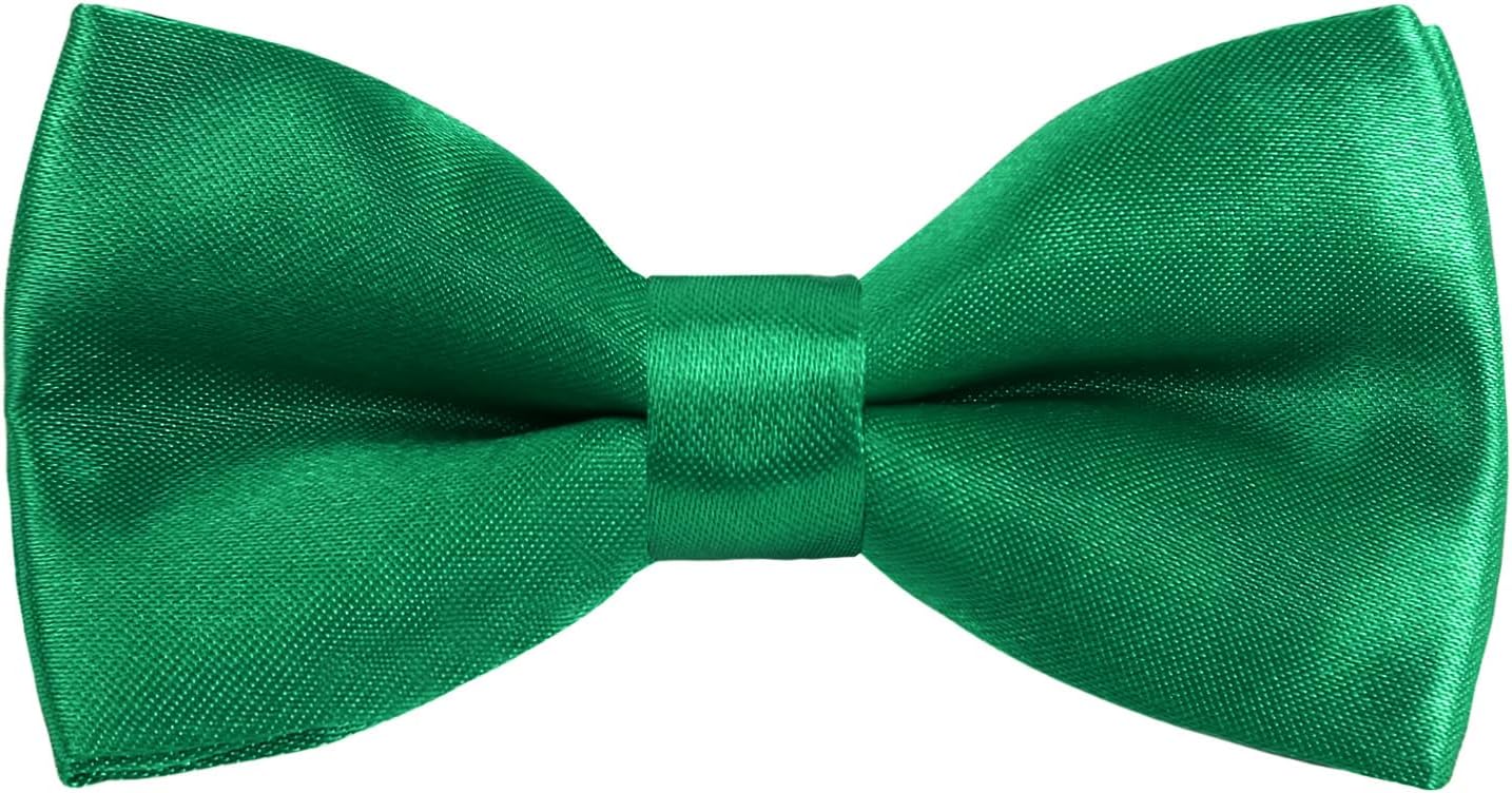 Alizeal Solid Banded Adjustable Length Pre-tied Boy's Bow Tie