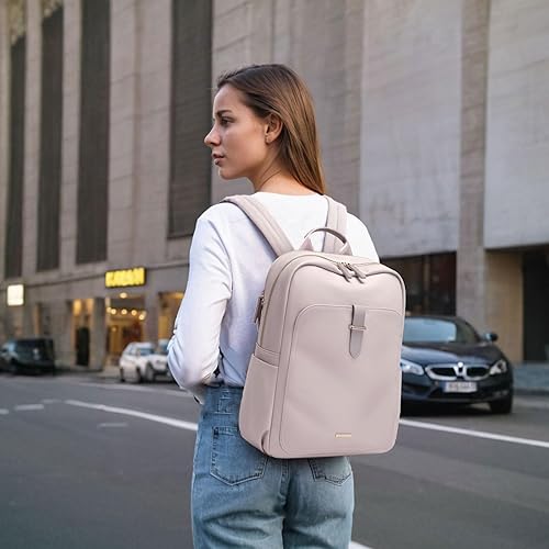 Miniatura 2 de GOLF SUPAGS Mochila para laptop para mujer, mochila informal para trabajo, viajes, para cuadernos de 1416 pulgadas, Gris rosadodo., Casual de