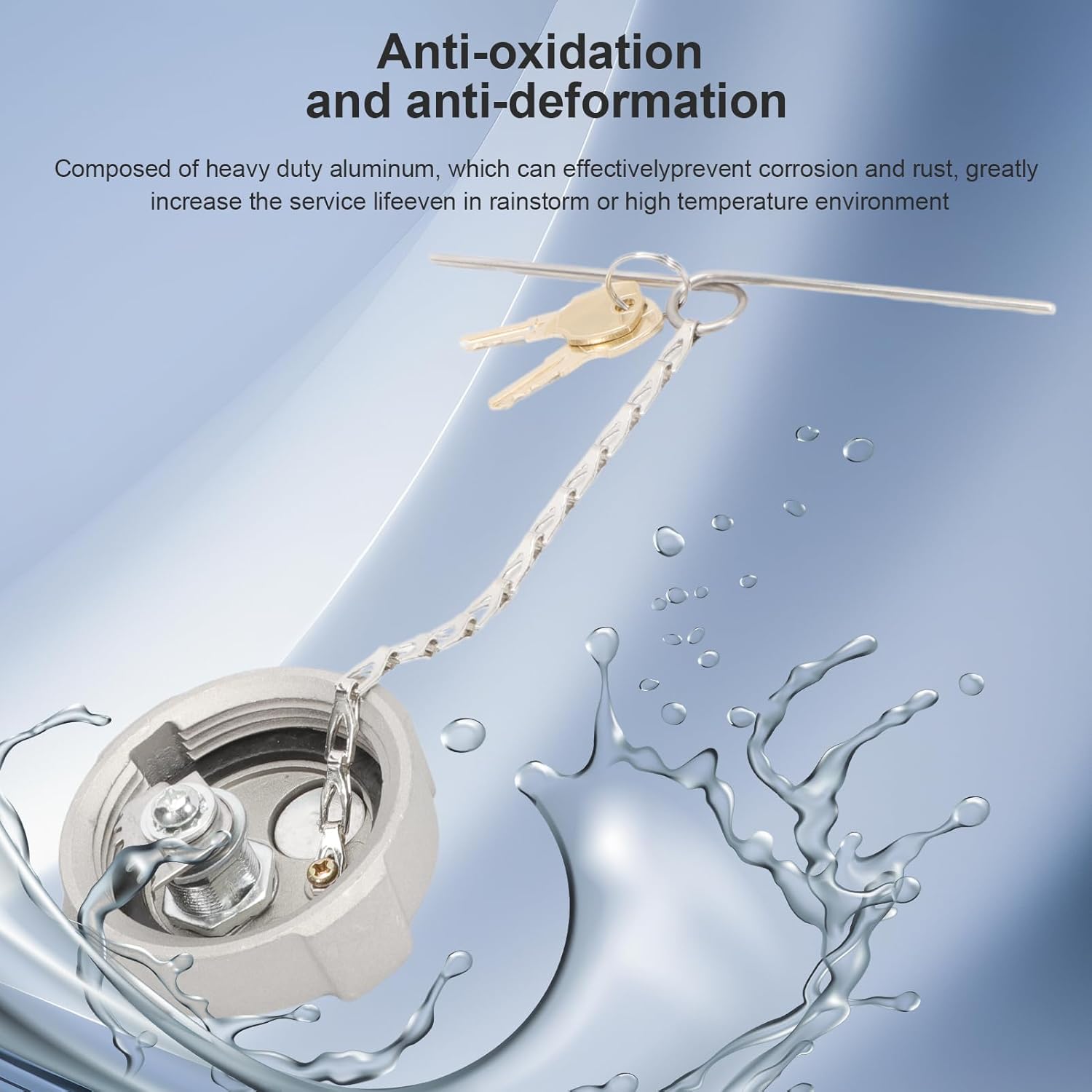 Fuel Cap Diesel 2 3/8" Locking With Rubber Leak-Proof Gasket and Key Compatible with Freightliner M2 Semi Small Box Trucks FTA-C-13 From 2002 to the present