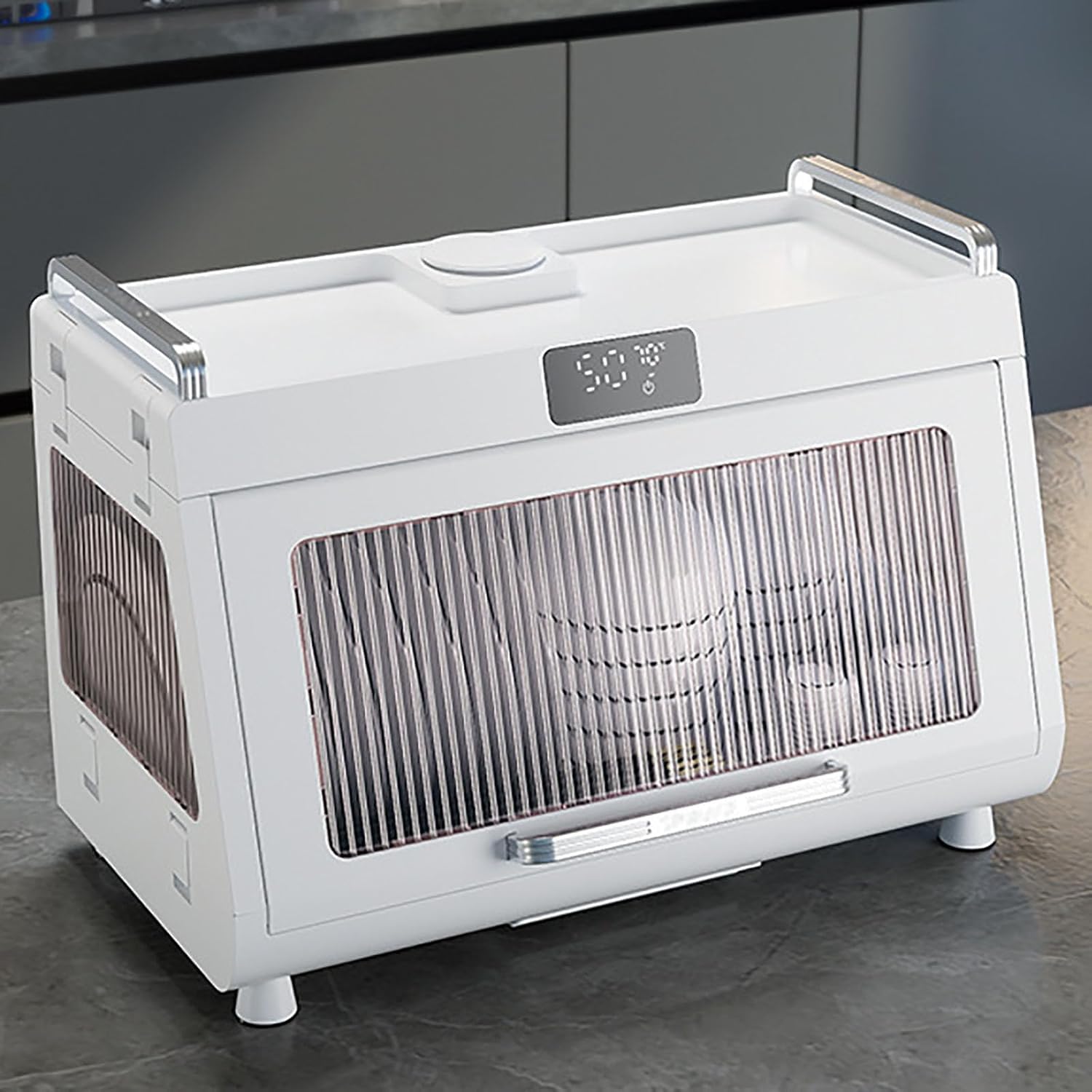 Boîte de rangement pour armoire de cuisine avec désinfection et séchage UV White 2