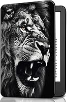 Vista 34 de Funda para Kindle básico de 6 pulgadas (11.ª generación), múltiples ángulos, piel sintética, delgada, con función de encendido y apagado automático