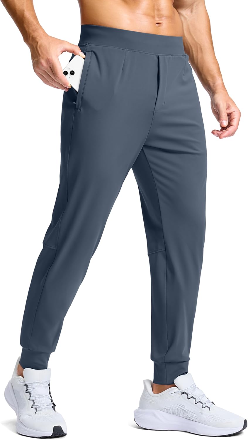 G Gradual Men's Golf Joggers Pants with Zipper Pockets Stretch Sweatpants Slim Fit Track Pants Joggers for Men Work Running