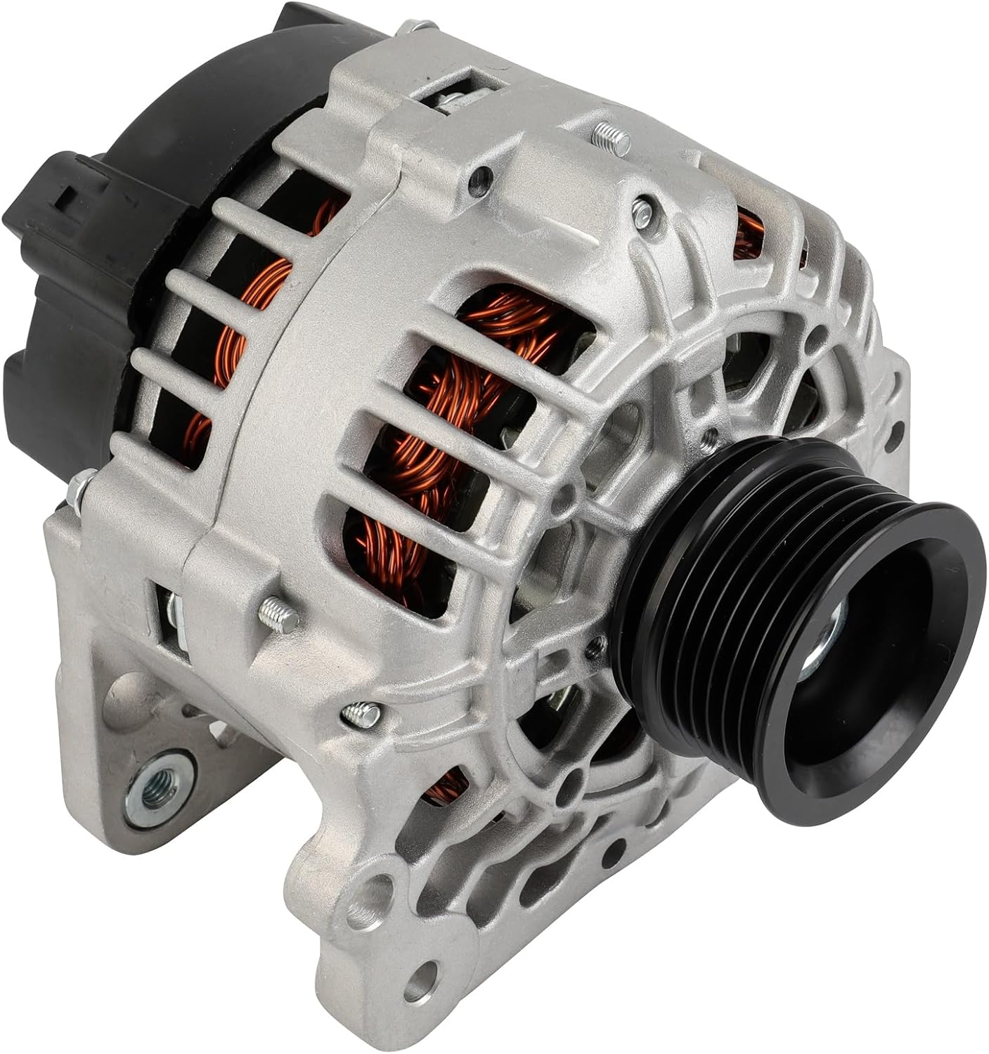 SCITOO New Alternator Fits for Volkswagen for Beetle 2002-2005 L4 1.8L, for Jetta 2002-2005 L4 1.8L 2.0L, for Golf 2002-2006 L4 1.8L 2.0L 12V 90Amp CW 6 Groove Pulley SG9B013 038903024E 13946