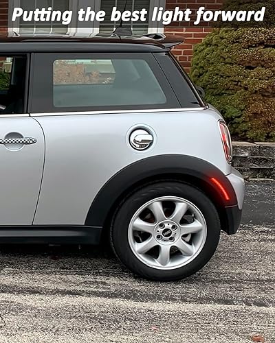 Miniatura 9 de Bestview Conjunto de luz de posición lateral compatible con MINI Cooper R55 R56 R57 R58 R59 R60 R61 2007-2015, luces de parachoques delantero ámbar