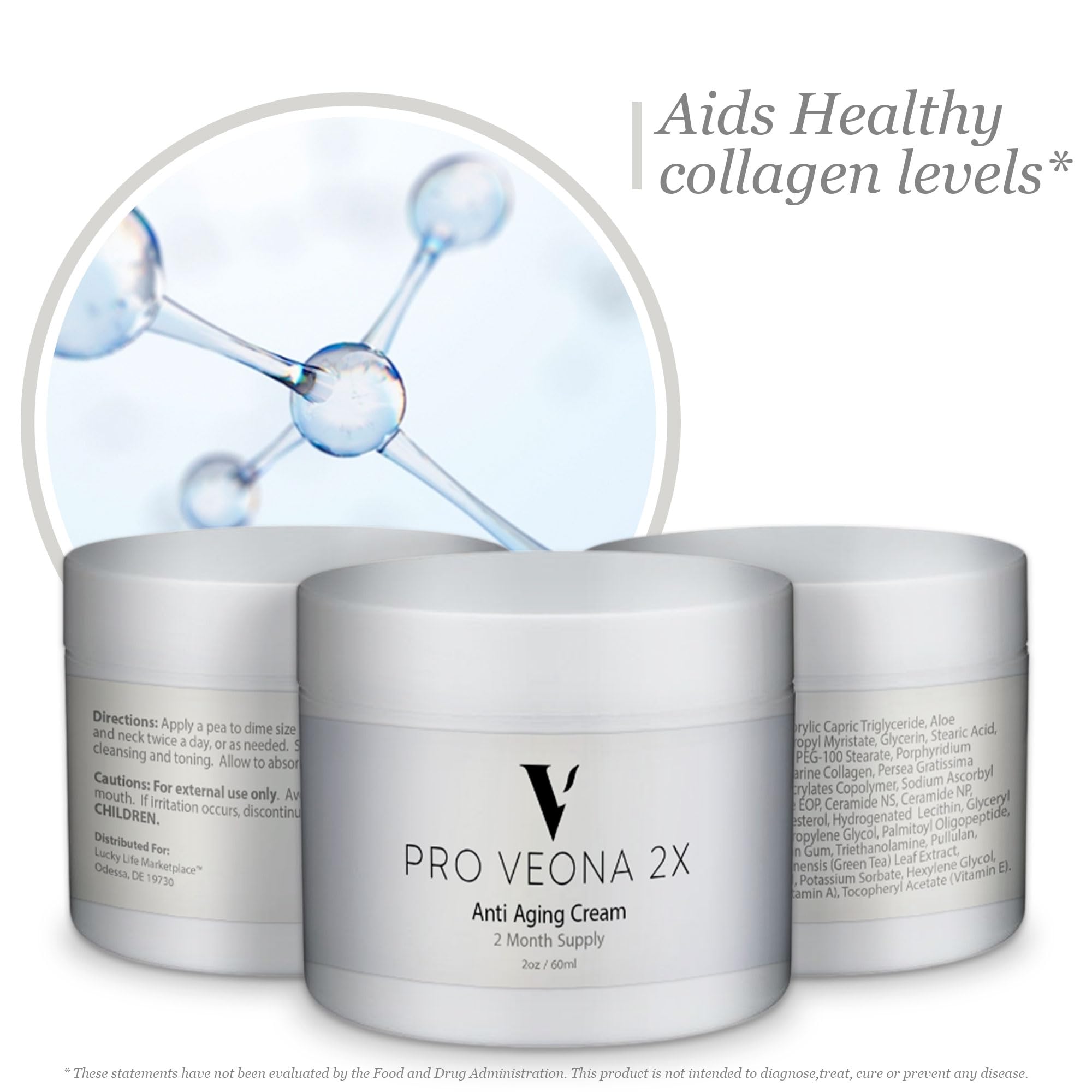 Amazon.com: Pro Veona 2x Cream - Moisturizing Anti Aging Cream - 2